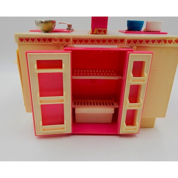 Barbie Dream Kitchen Stove Oven Sink Island #9119 Few Accessories Not Complete - Picture 2 of 16